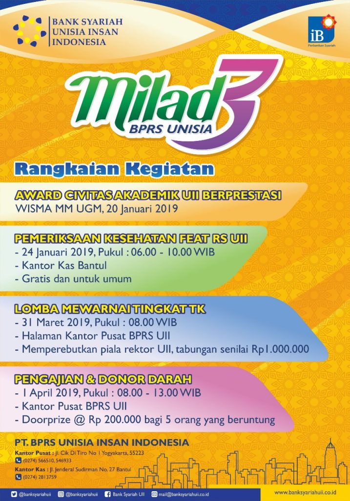 Donor Darah Berdoorprize Bank Syariah Unisia Insan Indonesia